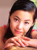 gentle finger brunette asian face shrunken_woman