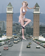 giantess crush collage swimsuit blood foot_crush