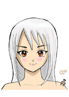 drawing color anime shrunken_man on_shoulder