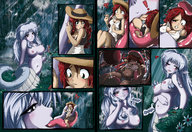 breasts drawing giantess nude vore comic color tongue belly heart petite-emi shrunken_woman snake_girl vivian_(felarya)