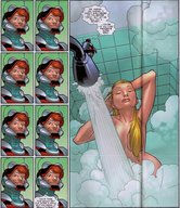 breasts nude manga blonde comic bath superhero shower shrunken_men ant-man ms_marvel marvel_comics