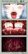 vore manga tongue teeth saliva stomach cat_girl hana