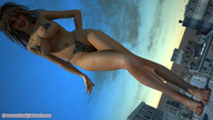 giantess crush swimsuit barefoot virtual_giantess digital_render