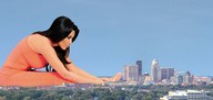 giantess city mega black_hair destruction barefoot butt_crush