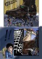 drawing giantess crush feet manga color anime foot_crush