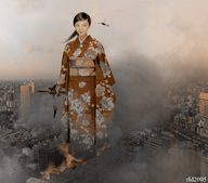 giantess crush collage city mega destruction rampage helicopter asian kimono fire airplane rld