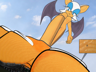 drawing giantess crush nude trayx feet furry giga color sonic_the_hedgehog point_of_view rouge_the_bat