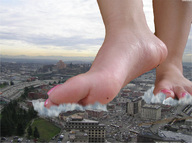 giantess collage feet city mega destruction barefoot