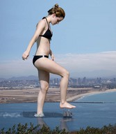 giantess collage mega swimsuit barefoot foot_crush cruel boats emma_watson