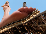 giantess crush feet city point_of_view