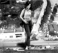 giantess collage monochrome destruction barefoot gtsahoy