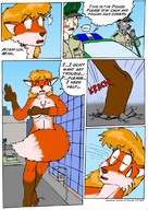 drawing growth giantess furry comic color destruction wolfman_al bigger_n_bigger fox_girl