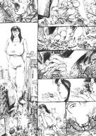 drawing giantess crush feet city monochrome destruction anime huge_breasts military klnking foot_crush