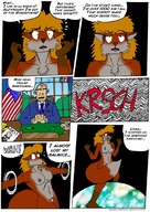 drawing growth giantess furry earth space comic color planet wolfman_al bigger_n_bigger fox_girl cosmic_giantess