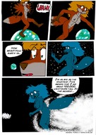 drawing growth giantess furry earth space comic color planet wolfman_al bigger_n_bigger fox_girl cosmic_giantess