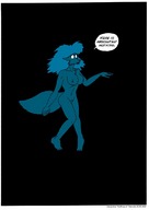 drawing growth giantess furry space comic color wolfman_al bigger_n_bigger fox_girl cosmic_giantess