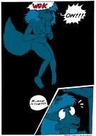 drawing growth giantess furry space comic color wolfman_al bigger_n_bigger fox_girl cosmic_giantess