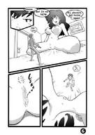 breasts insertion nude monochrome couple story shrunken_man teasing unknown_hand