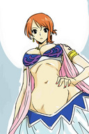 drawing color swimsuit nami one_piece anime point_of_view