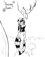 drawing furry monochrome handheld