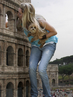 giantess collage dog blonde long_hair animal people levis rome garcia_accasbel