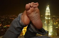 giantess collage feet city mega destruction barefoot soles jeans lying_down night