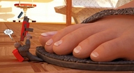 crush feet manga blonde barefoot blood brunette story shrunken_men sandals lingerie jessi_and_vicky tiny_mk digital_render