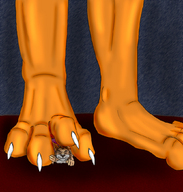 micro feet furry paws