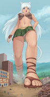 drawing giantess panties color destruction sandals pojogo braid