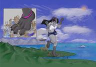 giantess furry macro dance foot_crush