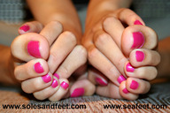 giantess feet barefoot hand floor_view nail_polish point_of_view