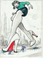 giantess crush feet skirt high_heels blood point_of_view