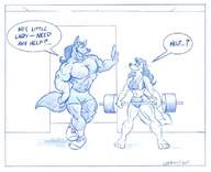 furry macro wolf help mataki workout