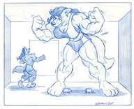 furry macro wolf help mataki workout