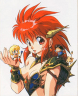 drawing giantess anime mink red_hair dragon_half shrunken_woman
