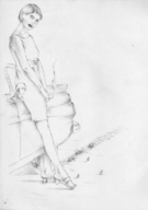 drawing giantess crush monochrome anime shrunken_men