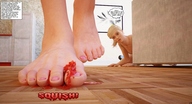 giantess crush feet vore manga barefoot blood shrunken_men shrunken_woman cruel jessi_and_vicky tiny_mk digital_render