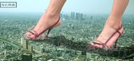 feet giga city destruction high_heels foot_crush