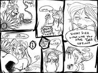 drawing vore furry manga dog monochrome inside vomit