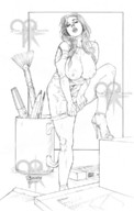 drawing topless table chloe_vevrier shrunken_woman