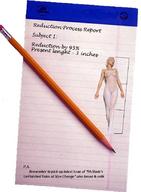 collage shrunken_woman specimen notepad pencil_drawing