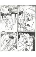 breasts drawing monochrome anime western_artwork shrunken_men western_comic smallest_man karno big_funnies