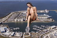 giantess collage mega swimsuit denise_milani denise milani