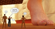 giantess feet manga shrunken_men shrunken_woman jessi_and_vicky tiny_mk digital_render