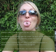 vore tongue glasses story shrunken_woman cruel captions