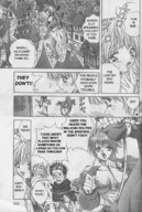 drawing giantess manga city monochrome long_hair cleavage marie_the_cyclone