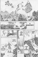 drawing giantess manga city monochrome long_hair destruction monster running marie_the_cyclone