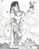 breasts drawing giantess furry wolf castle dnapalmhead