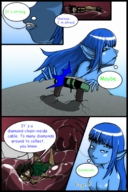 breasts drawing giantess nude vore manga color tongue anime mermaid story unknown_artist shrunken_men acerok