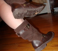 collage boots legs trample shrunken_man entrapment shoe_crush